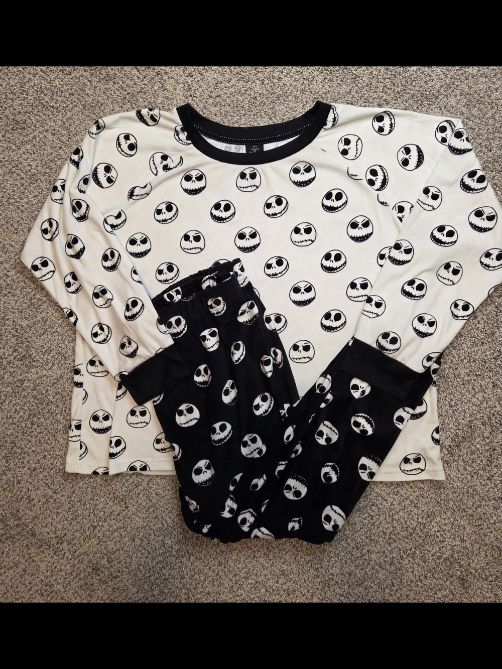 Disney Nightmare Before Christmas Jack Skellington Pajama Set XL Gothic Punk - Picture 2 of 14